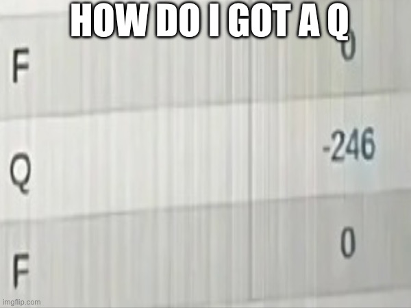 Umm what | HOW DO I GOT A Q | image tagged in memes | made w/ Imgflip meme maker