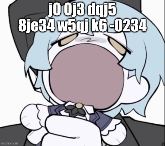 Angela | j0 0j3 dqj5 8je34 w5qj k6 -0234 | image tagged in angela | made w/ Imgflip meme maker