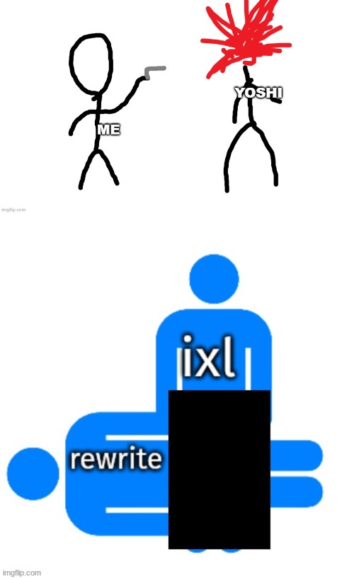 bottom isnt even real porn its just two stickfigures combined together with names on it with a censor bar | made w/ Imgflip meme maker