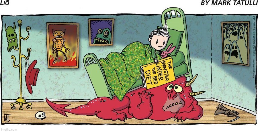 image tagged in comics,lio,monster,diet | made w/ Imgflip meme maker