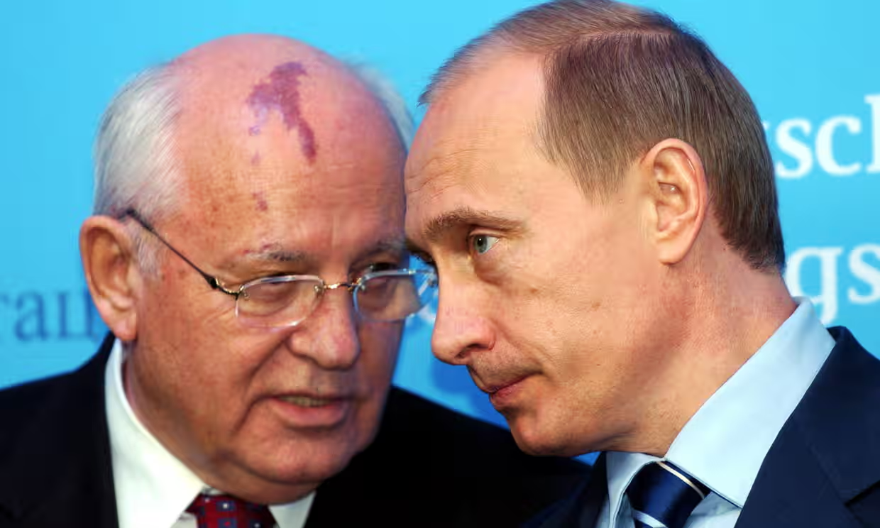 Gorbachev and Putin Blank Meme Template