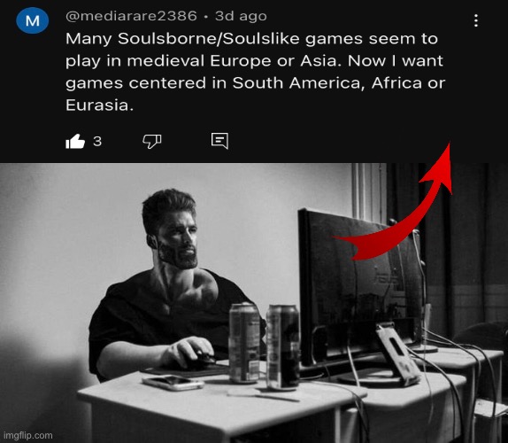 Gigachad On The Computer | image tagged in gigachad on the computer,memes,elden ring,relatable memes,funny,shitpost | made w/ Imgflip meme maker