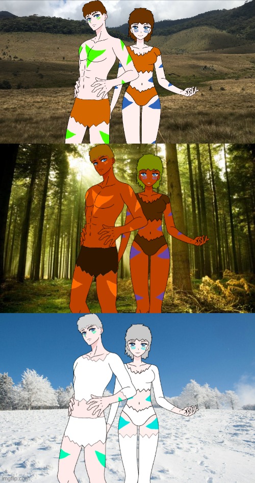 Neanderthal Tribes in different biomes on Isla Phanero.mp3 | image tagged in isla phanero,paleoverse,eoiverse | made w/ Imgflip meme maker