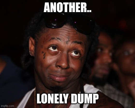 Lil Wayne | ANOTHER.. LONELY DUMP | image tagged in memes,lil wayne | made w/ Imgflip meme maker