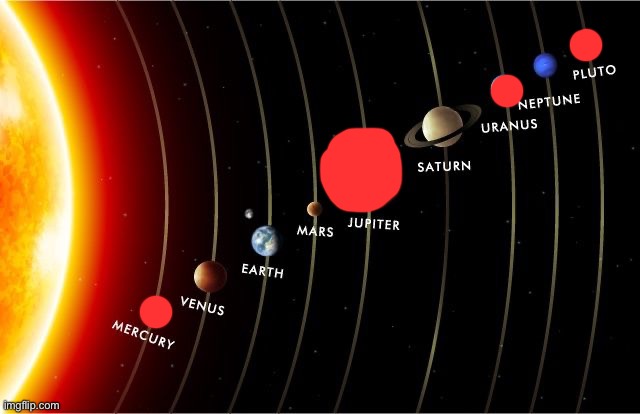 Uranus gets warm | image tagged in solar system | made w/ Imgflip meme maker