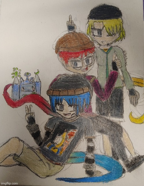 Some redesigns of Triple L I trio did (I call them that) | image tagged in random,oc,drawling,sketch | made w/ Imgflip meme maker