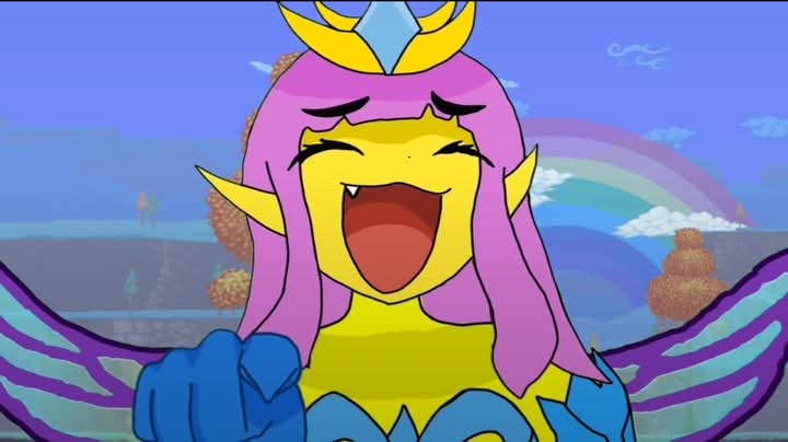 Empress of Light point and laugh Blank Meme Template