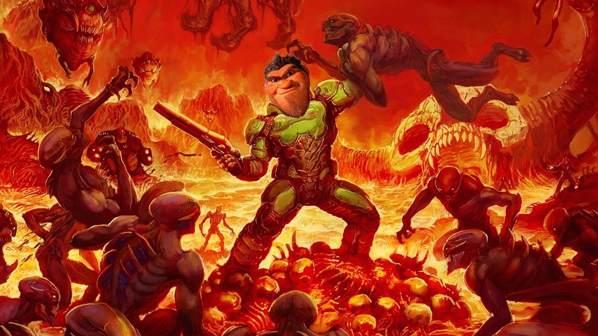 I call it Doom, rhymes with Grug Blank Meme Template