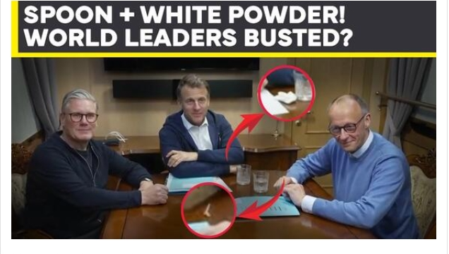 Macron, Starmer Cocaine addicts Blank Meme Template
