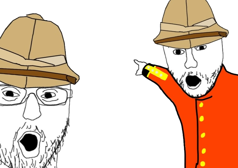 British Wojak Pointing Blank Meme Template