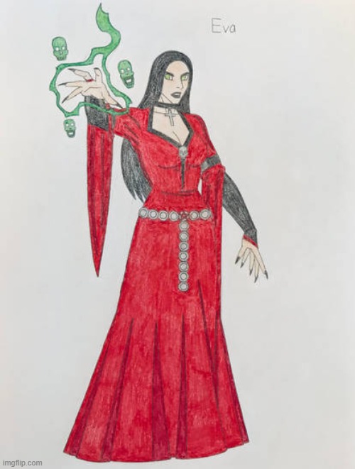 Eva 2.0 art by SamWinchester10 | image tagged in art,fantasy,medieval,magic | made w/ Imgflip meme maker