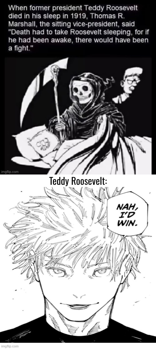Teddy Roosevelt: | made w/ Imgflip meme maker