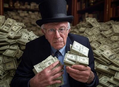 Breadline Bernie millionaire Blank Meme Template