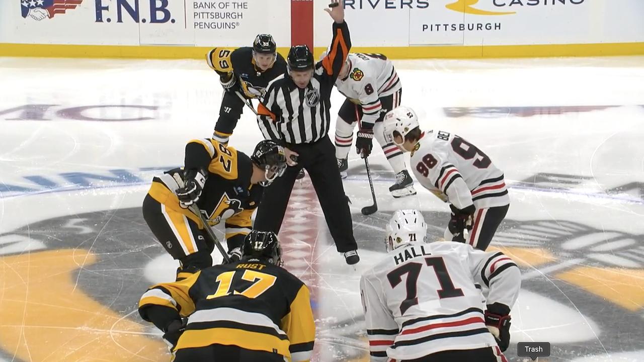 hockey faceoff Blank Meme Template