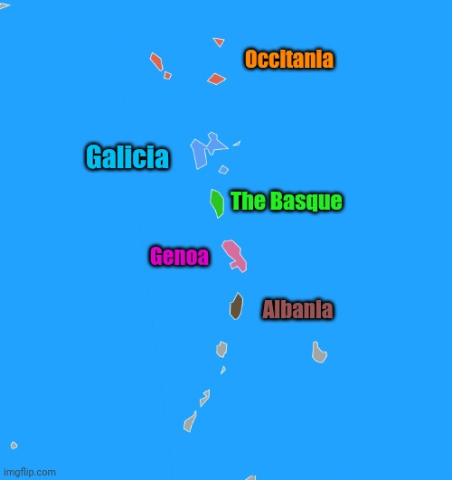 Occitania Galicia The Basque Genoa Albania | made w/ Imgflip meme maker