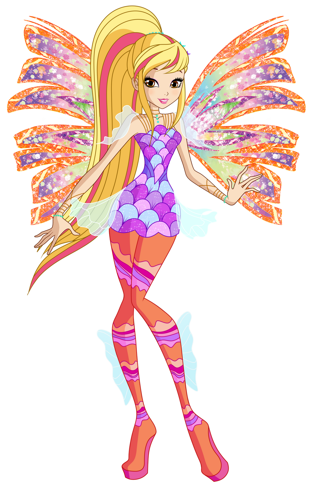 Winx Club Stella Sirenix Season 8 Blank Meme Template