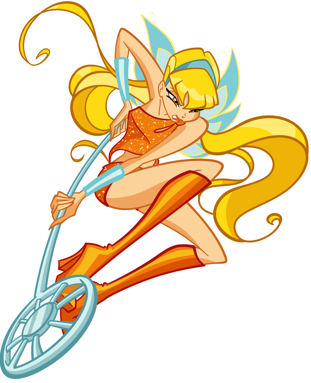 winx club Stella Charmix Blank Meme Template