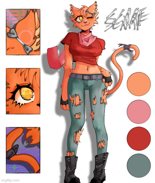 Scarf by lost_human (ibispaint) | image tagged in ibispaint | made w/ Imgflip meme maker