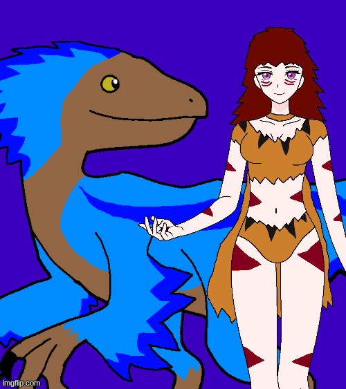 Charoite and Velocity.mp3 | image tagged in isla phanero,paleoverse,eoiverse | made w/ Imgflip meme maker