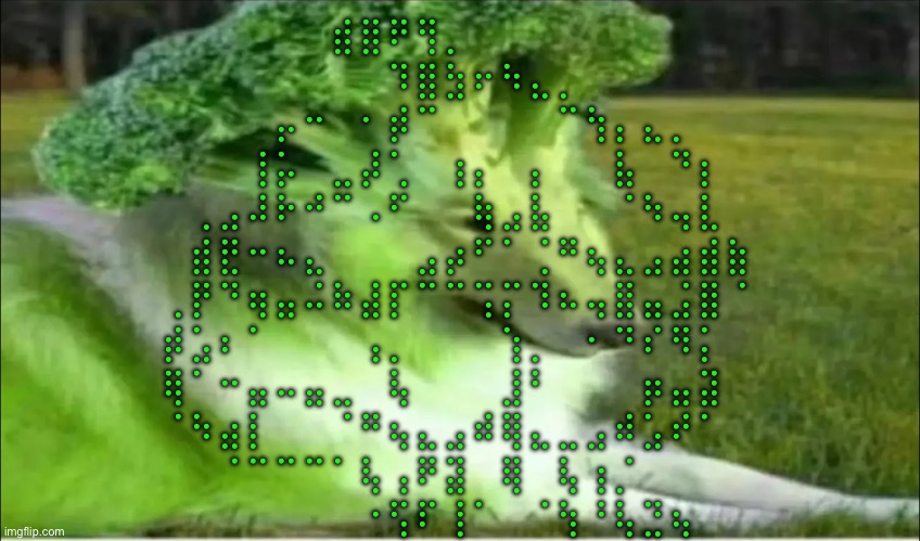 Broco dogo | ⠀⠀⠀⠀⣾⣿⠟⢻⡀⠀⠀⠀⠀⠀⠀⠀⠀
⠀⠀⠀⠀⠀⠀⠀⠀⠹⣿⣳⠖⠳⣄⡀⠀⠀⠀⠀⠀⠀
⠀⠀⠀⠀⡤⠒⠀⠂⡾⠉⠀⠀⠀⠀⠉⢳⡄⣄⡀⠀⠀
⠀⠀⠀⢸⡥⠀⣀⡼⢁⠀⢰⡄⠀⡄⠀⠀⣧⠀⠙⡆⠀
⠀⢀⣠⠼⠗⠚⠉⠠⠋⠀⠀⢷⣠⣧⠀⠀⠈⠳⢤⣇⠀
⠀⣾⣟⠒⠦⣄⠀⠀⠀⣠⡴⠋⠁⢈⠛⢦⣄⣠⣴⣾⣷
⢀⡟⠙⢶⣤⠬⠷⣼⡏⠉⠉⢩⡍⠹⠦⢤⣿⣤⣨⣿⠈
⡾⣡⠆⠁⠀⠀⠀⢠⡀⠀⠀⠀⢱⡀⠀⠂⠙⠎⠻⡅⠀
⢿⠁⠒⣤⠤⣤⣀⠀⢧⠀⠀⠀⣸⠃⠀⠀⠀⡶⣤⣽⠀
⠈⠳⣴⡇⠀⠀⠈⠛⢦⣄⣠⠾⢿⣄⣀⣠⠾⣡⠞⠁⠀
⠀⠀⠈⠉⠉⠉⠁⢧⢠⠟⣽⠀⢿⠀⢧⢰⡈⠀⠀⠀⠀
⠀⠀⠀⠀⠀⠀⠐⢫⠏⢸⠁⠀⠈⢳⠘⢧⣙⢦⠀ | image tagged in broco dogo | made w/ Imgflip meme maker