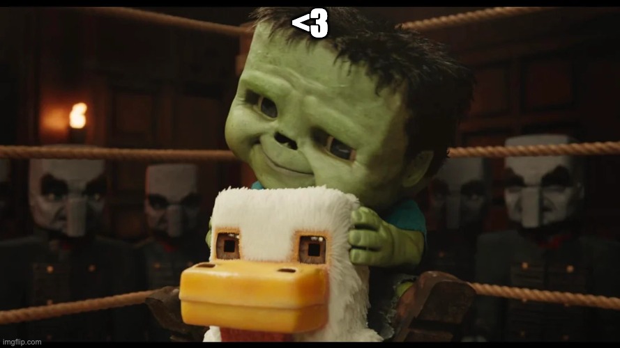 bro should turn good in the sequel | <3 | image tagged in chicken jockey cute | made w/ Imgflip meme maker