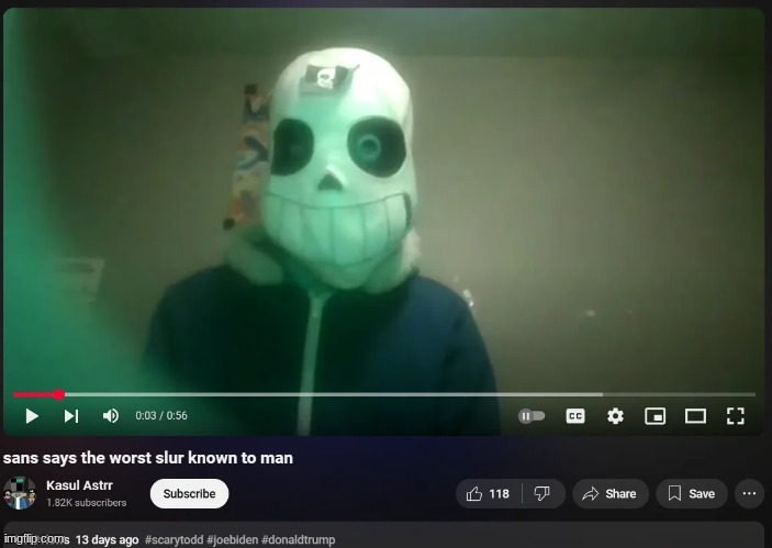 sans says the worst slur known to man | image tagged in sans says the worst slur known to man | made w/ Imgflip meme maker