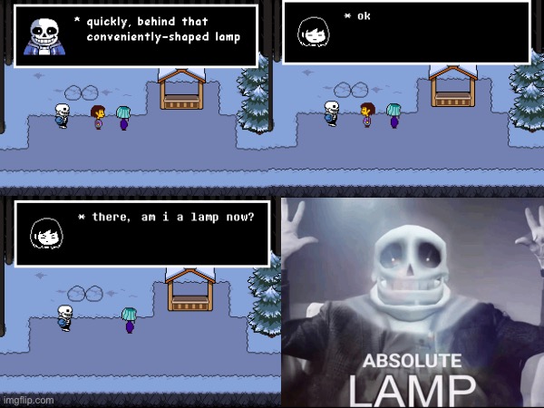 absolute lamp Blank Meme Template