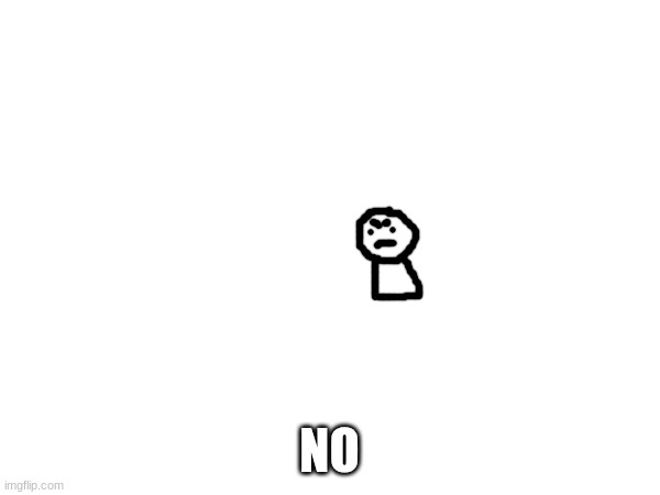 NO | made w/ Imgflip meme maker
