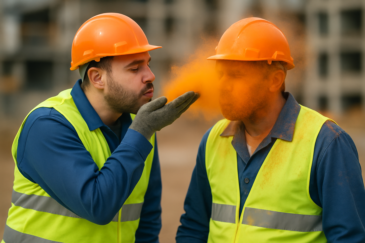 Construction workers Blank Meme Template