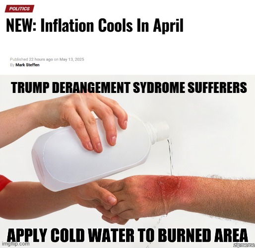 Ouch, that's Gotta Hurt | TRUMP DERANGEMENT SYDROME SUFFERERS | image tagged in appy to burned area | made w/ Imgflip meme maker