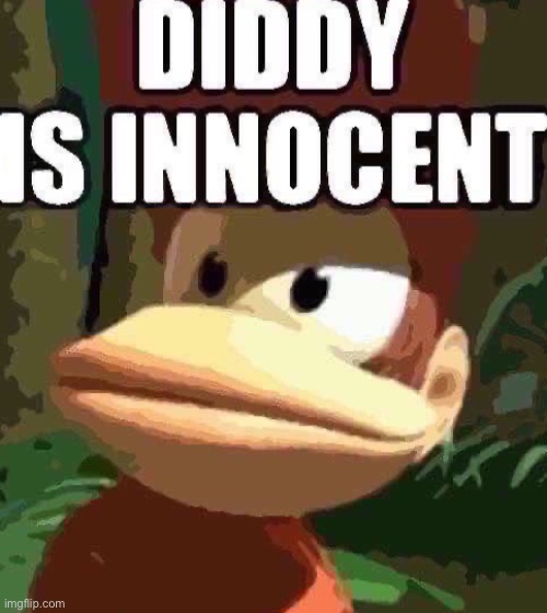 Diddy is innocent | image tagged in diddy is innocent | made w/ Imgflip meme maker