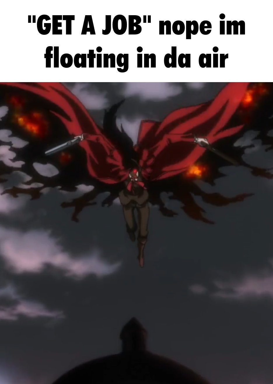 High Quality Floating in da air >:3 Blank Meme Template
