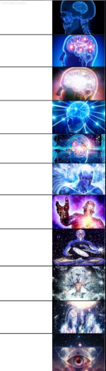 Expanding brain extra Blank Meme Template
