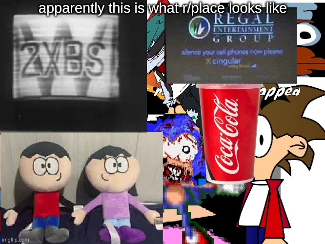 this is literally true | apparently this is what r/place looks like | image tagged in r/place | made w/ Imgflip meme maker