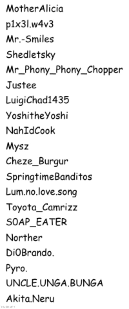 Choose one to be eliminated. | made w/ Imgflip meme maker