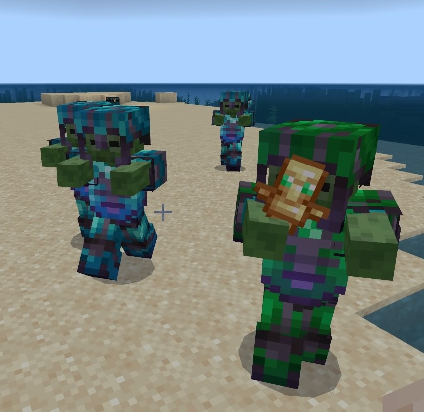 High Quality Netherite Zombie Squad Blank Meme Template