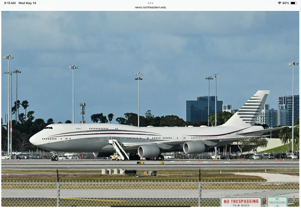 Qatar 747-800 Blank Meme Template