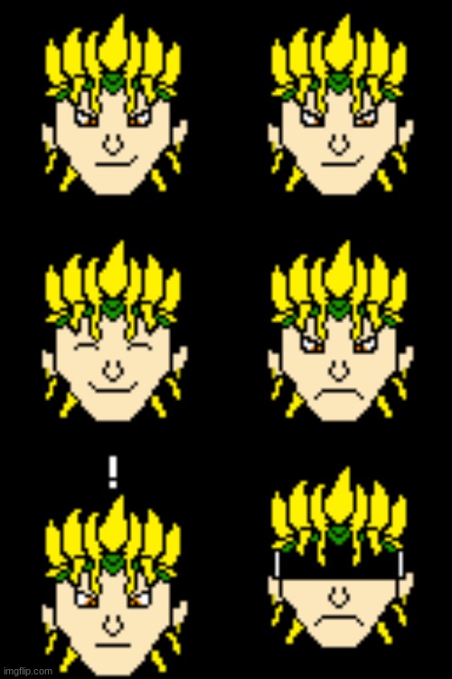 Dio sprites Blank Meme Template