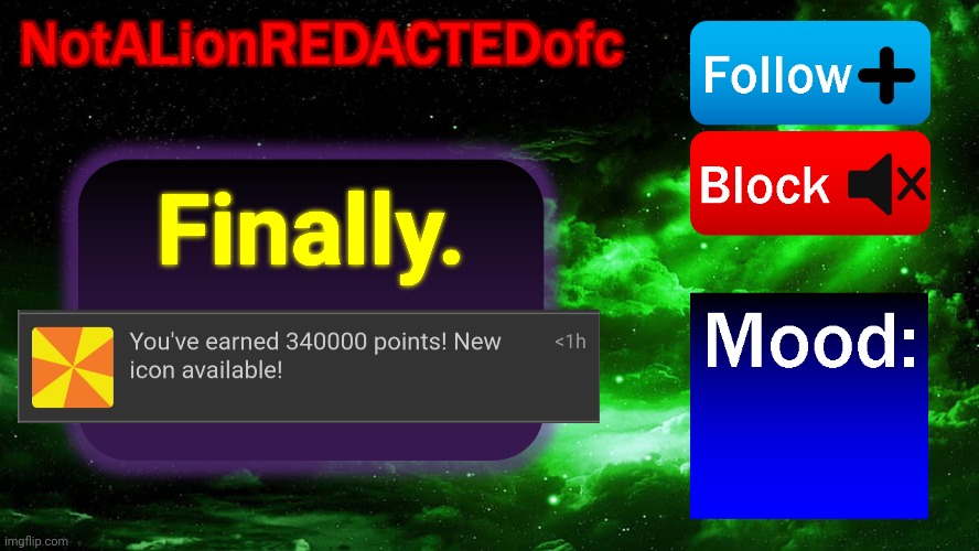 Announcement. | Finally. | image tagged in announcement,memes | made w/ Imgflip meme maker
