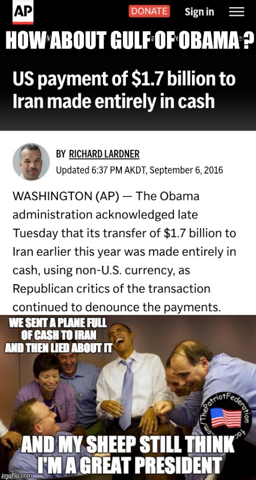 HOW ABOUT GULF OF OBAMA ? | made w/ Imgflip meme maker