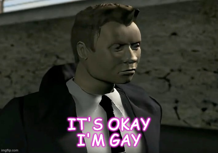 It's okay I'm Gay Blank Meme Template