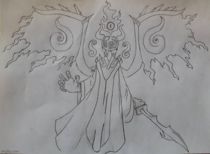 Magolor soul was by far one of my most favorite redraw (yes I draw him as a eldritch entity) | image tagged in magolor soul | made w/ Imgflip meme maker