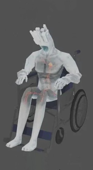 Minos in a wheelchair Blank Meme Template