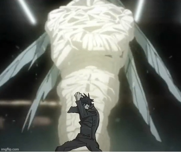 Mahoraga summoning meme | image tagged in mahoraga summoning meme | made w/ Imgflip meme maker