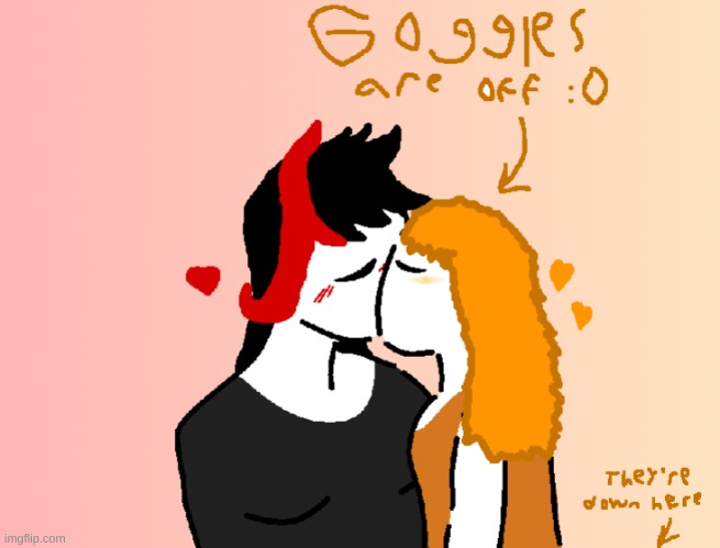 low quality and rushed but like uhhh Claire X Maeve art :3 | made w/ Imgflip meme maker