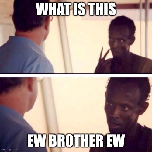 Captain Phillips - I'm The Captain Now | WHAT IS THIS; EW BROTHER EW | image tagged in memes,captain phillips - i'm the captain now | made w/ Imgflip meme maker