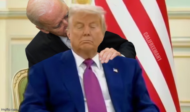Biden will sniff anyone… | CALJFREEMAN1 | image tagged in maga,creepy joe biden,donald trump,joe biden,president trump,democrats | made w/ Imgflip meme maker