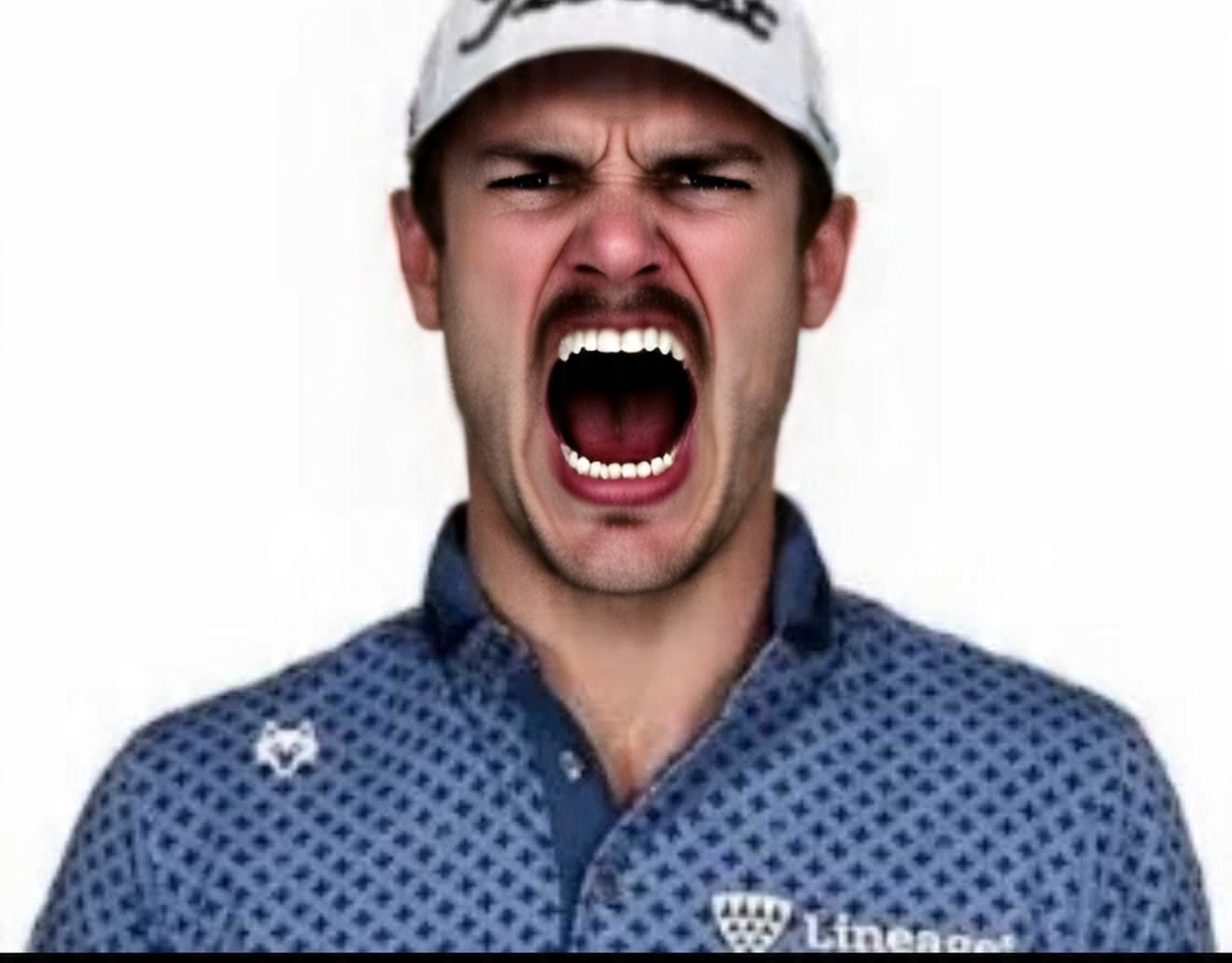 Angry Golfer Blank Meme Template