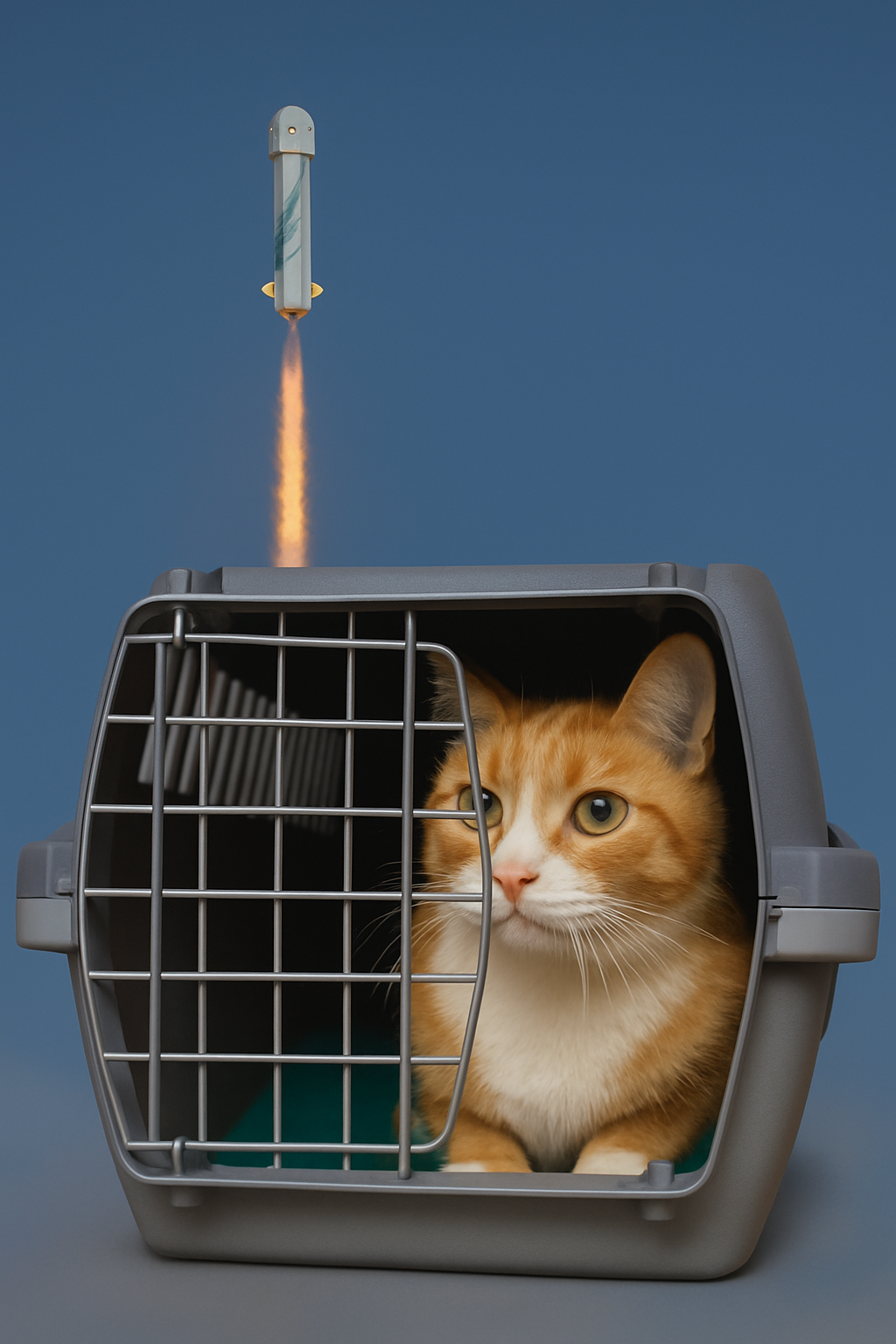Astronaut Cat Blank Meme Template