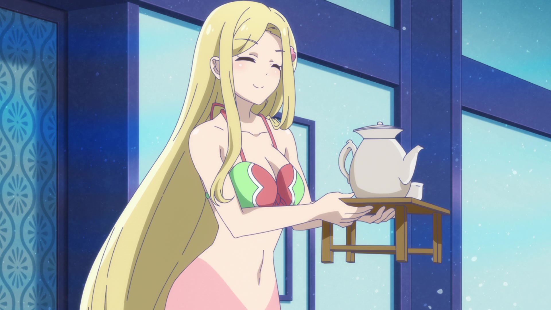 erza serving tea Blank Meme Template